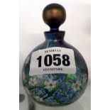 An art glass lustre spherical scent bottle