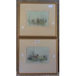 John Sanderson-Wells: a pair of hunting prints, entitled "Bring them On" and "After a Good Day" -