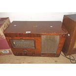 An HMV Wooden Cased Vintage Valve Radio