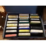 A case containing a quantity of Vintage 8 Track Cassettes Including Diana Ross, ABBA, Barry White,