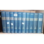 A set of ten 1976 Librairie Grund edition of E. Benezit art reference books, 4to. blue gilt cloth