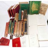 A collection of mainly antiquarin hardback and other books including Insects by Jules Michelet