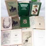 Seven vintage Natural History hardback books including Handbook of Indian Birds, Flowers of the