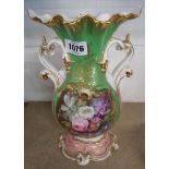 A 19th Century porcelain vase in the Coalport manner