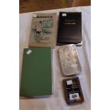 Two cases containing sea trout and salmon fishing flies - sold with three fishing books
