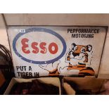 A large Tin Esso sign