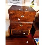 Three Antique Wooden Boxes - for Restoration