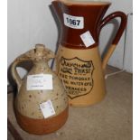 A Price of Bristol stoneware advertising jug for The Torquay Mineral Water Company - sold with a
