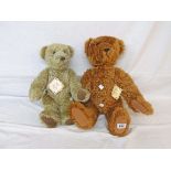 Two Meldrum limited edition Teddy bears of Dawlish, J.G. and Henry (with growl)