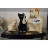 A Beswick Solid Friendship figure group with dog, cat and mouse - boxed