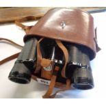 A pair of Japanese 8X35 binoculars in leather case