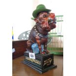 A modern iron dog pattern moneybox