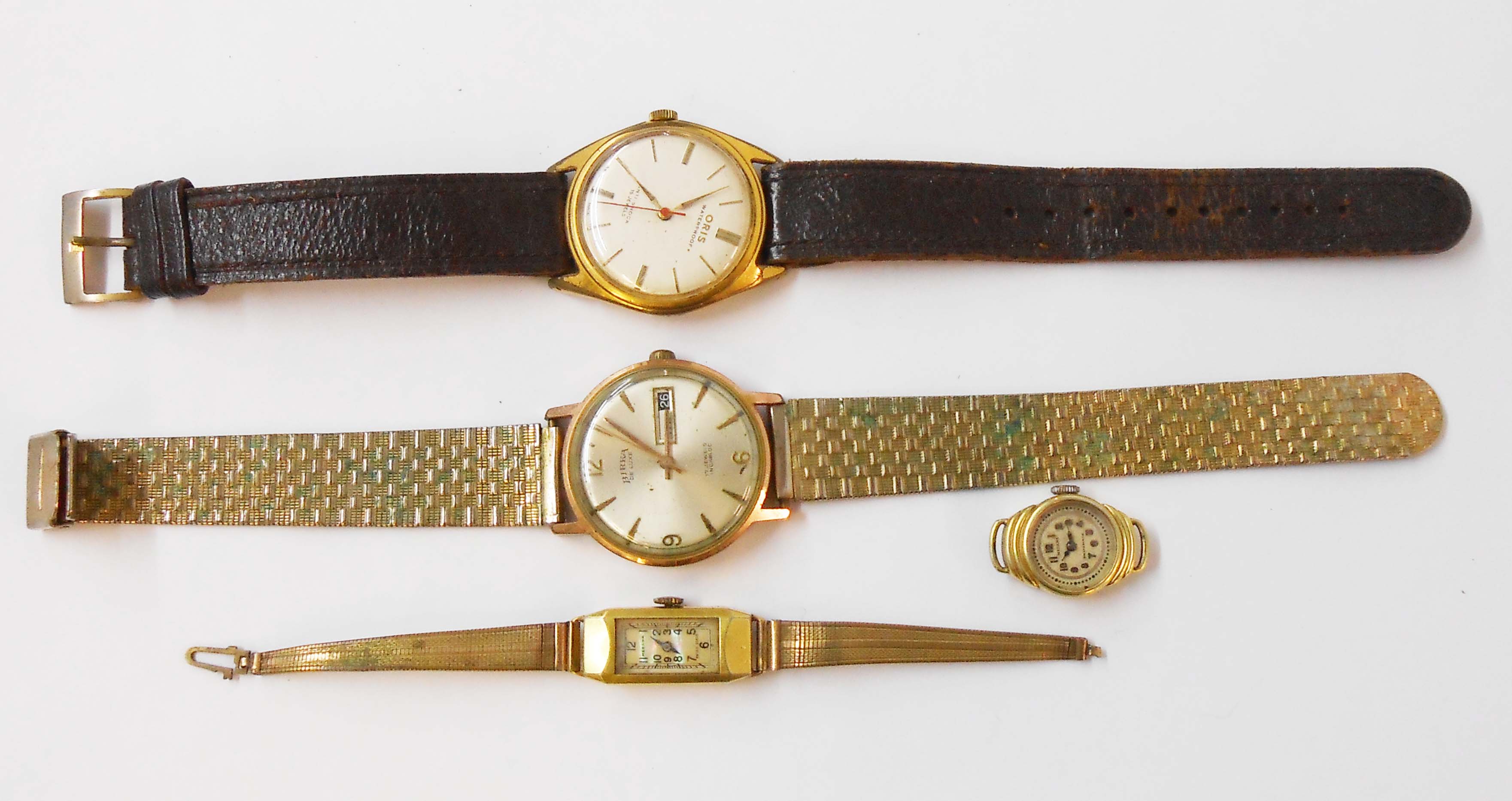 Two vintage gentleman's wristwatches comprising Oris and Birka De Luxe - sold with two vintage