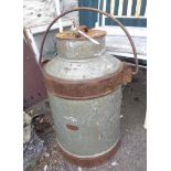 A 22" high milk churn