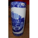 A reproduction blue & white china stick stand