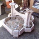 A large Victorian Gothic cast iron boot scraper