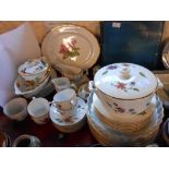 A collection of Royal Worcester Evesham and Astley pattern tableware - sold with two Spode Botanic