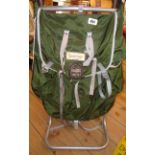 A vintage Sombrero aluminium framed camping rucksack - sold with three badminton and a Wilson