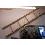 A bamboo four tread ladder