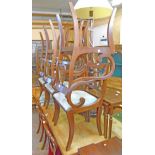 A set of six chairs