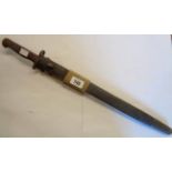 A First World War period British 1907 pattern bayonet with scabbard and frog