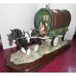 A Leonardo model of a gypsy wagon