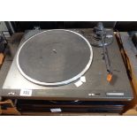 A Technics SL-B210 record deck (cover missing) - sold with a Sony PS-LX300USB similar