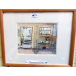 Barry Cleasby: a framed watercolour bearing applied label "Virginia Woolf's Residence, Monk's House,