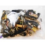 A bag containing a collection of assorted 20th Century wristwatches - various condition
