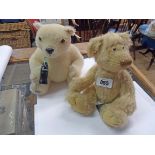 A Steiff Coca-Cola polar bear - sold with a Desmond russ Teddy bear