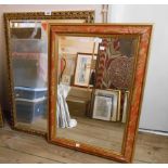 Two vintage style framed mirrors