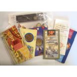 A collection of various commemorative £1 and £2 in presentation card sleeves