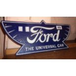A painted iron Ford sign