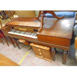 A 5' 6" George IV period mahogany and brass strung square piano by John Broadwood and Sons, Great