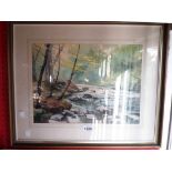 D. Rothwell Bailey: a framed watercolour, entitled River Rathay, Cumbria - signed and dated 1976