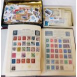 A meteor stamp album containing Victorian and later hinge mounted GB stamps, mainly QE2 - sold