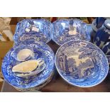Various pieces of Copeland Spode Italian including two tureens and a fruit bowl - sold with other