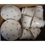 A vintage Mayfair rose pattern bone china tea set