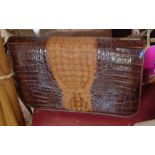 A Samutprakarn Crocodile Farm, Thailand crocodile skin handbag