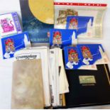A stamp album containing a part collection of mainly named railway interest stamps in stock mounts -