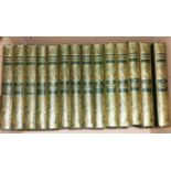 The Works of Shakespeare, 14 vols, 8vo., green gilt cloth boards Pub. The Gresham Publishing Company