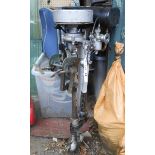 A vintage British Seagull outboard motor with Villiers carburetor