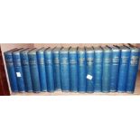 Charles Dickens 16 vols., 8vo, gilt blue cloth boards, Pub. Hazell, Watson & Viney Ltd.