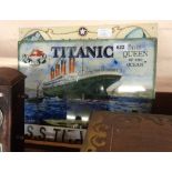 Three reproduction Titanic signs