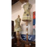 Two reproduction dolls dress mannequins