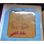 A small quantity of 1970's projector acetates depicting strategies of the Battle of El Alamein