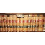 Seventeen vols. Law Journal all 1820's-30's, 4to., half bound - spines various