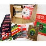 A good collection of Arsenal F.C. ephemera, including numerous programmes in and around the double
