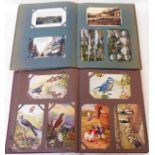 Two postcard albums containing a collection of early 20th Century and later postcards including