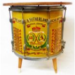 A Regimental drum of the 1st Battalion Argyll and Southerland Highlanders by Premier bearing the